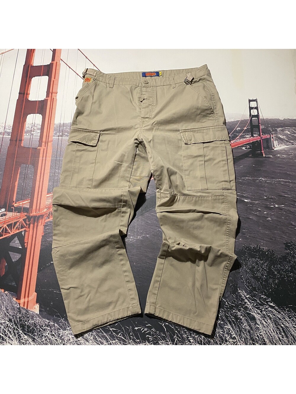 Empyre Cargo Pants Mens 34 Fits 38x29 Button Fly Relaxed Streetwear Skater Baggy